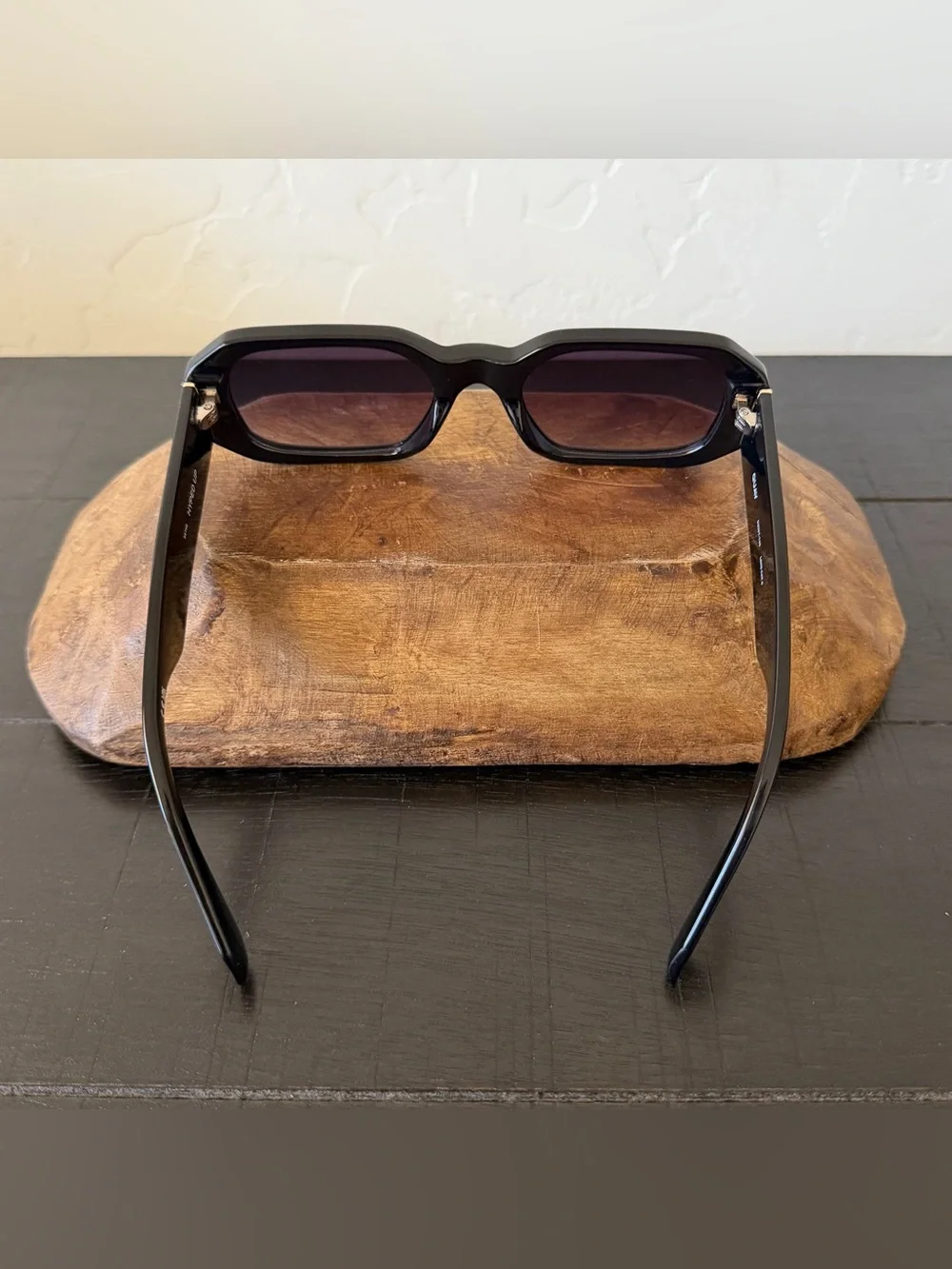 Quay HYPED UP Black Fame / Smoke Lens Geometric Narrow Sunglasses - Picture 7 of 9